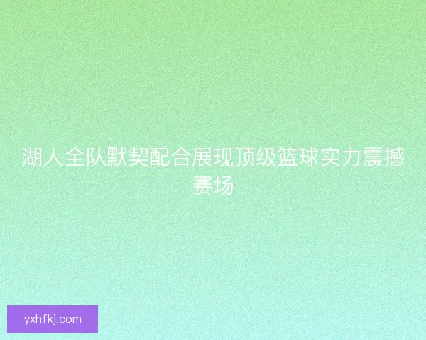 湖人全队默契配合展现顶级篮球实力震撼赛场