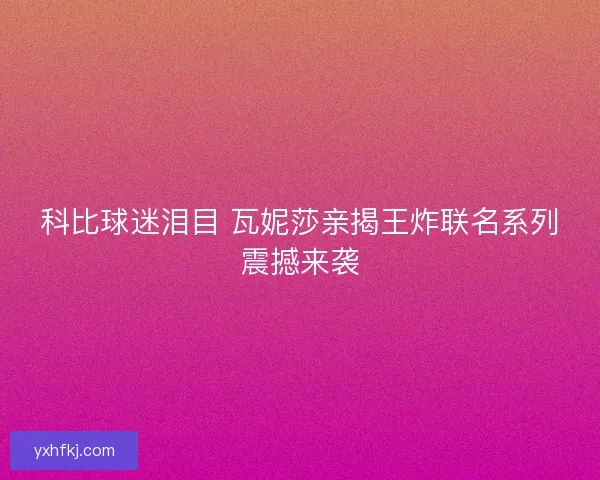 科比球迷泪目 瓦妮莎亲揭王炸联名系列震撼来袭 科比球迷泪目 瓦妮莎亲揭王炸联名系列震撼来袭